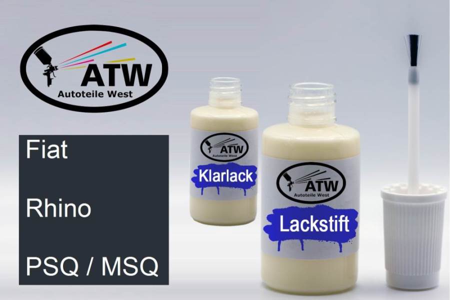 Fiat, Rhino, PSQ / MSQ: 20ml Lackstift + 20ml Klarlack - Set, von ATW Autoteile West.